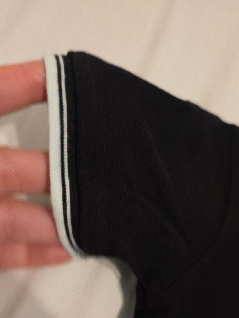 Boss Black Polo with White Trim - Picture 5 of 6